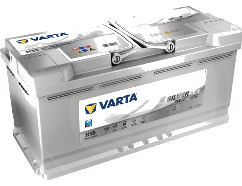 Varta Baterie de pornire VARTA, 12V 105Ah 950A - Baterie SILVER Dynamic AGM H15 - 12V 105Ah 950A