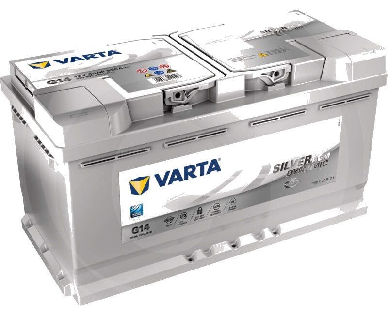 Varta Baterie Silver Dynamic AGM 12 V / 95 Ah - Baterie SILVER Dynamic AGM G14 - 12V 95Ah 850A