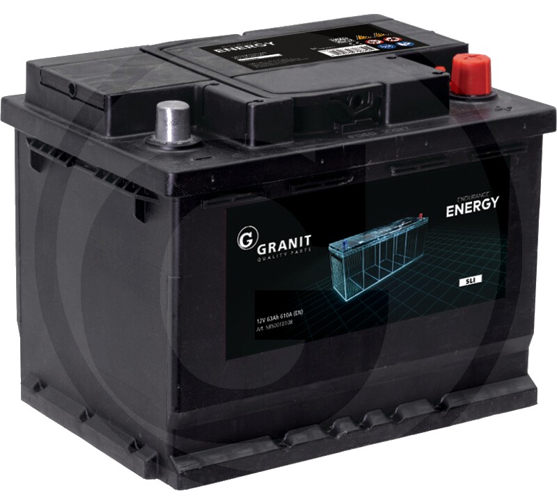 ENDURANCE ENERGY Baterie 12 V / 63 Ah - umpluta, preincarcata, nu necesita intretinere, tehnologie Ca/Ca