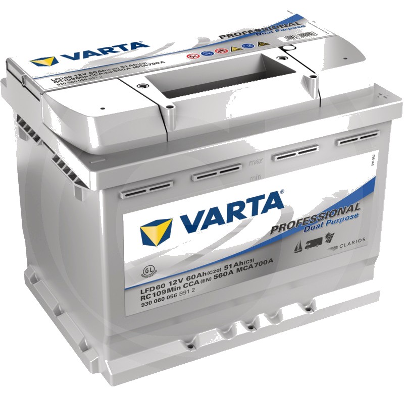 Varta Baterie Professional Dual Purpose 12 V / - Baterie de pornire, durabilă și fără întreținere, ideală pentru utiliza