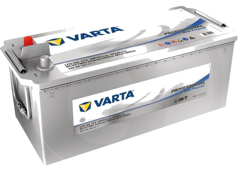 Varta Baterie Professional Dual Purpose 12 V / - Baterie de pornire, durabilă și fără întreținere, ideală pentru utiliza