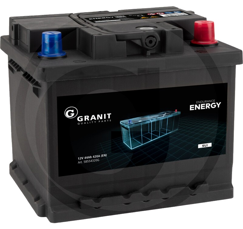 ENDURANCE ENERGY Baterie 12 V / 44 Ah - umpluta, preincarcata, nu necesita intretinere, tehnologie Ca/Ca
