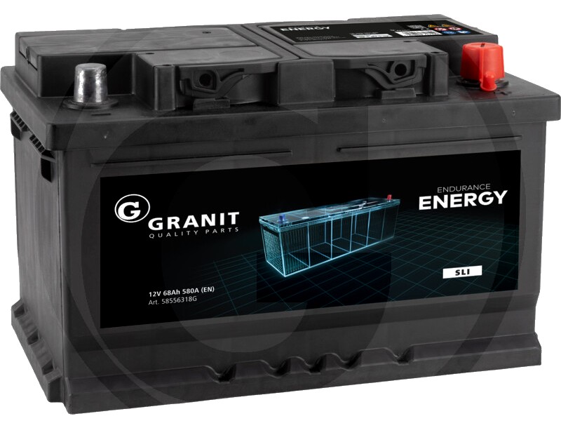 ENDURANCE ENERGY Baterie 12V 68Ah 580A (EN) - umpluta, preincarcata, nu necesita intretinere, tehnologie Ca/Ca