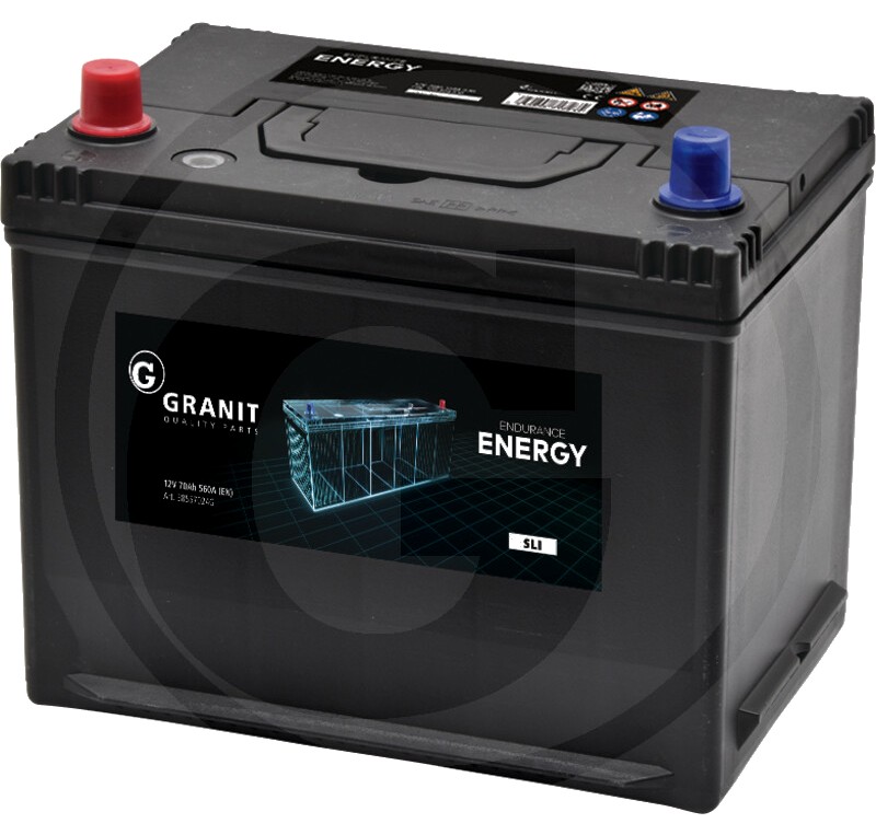 ENDURANCE ENERGY Baterie 12 V / 70 Ah - umpluta, preincarcata, nu necesita intretinere, tehnologie Ca/Ca