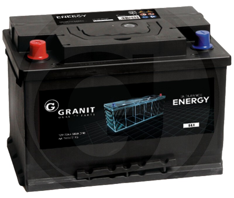 ENDURANCE ENERGY Baterie 12 V / 72 Ah - umpluta, preincarcata, nu necesita intretinere, tehnologie Ca/Ca