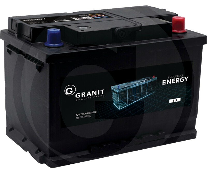ENDURANCE ENERGY Baterie 12 V / 78 Ah - umpluta, preincarcata, nu necesita intretinere, tehnologie Ca/Ca