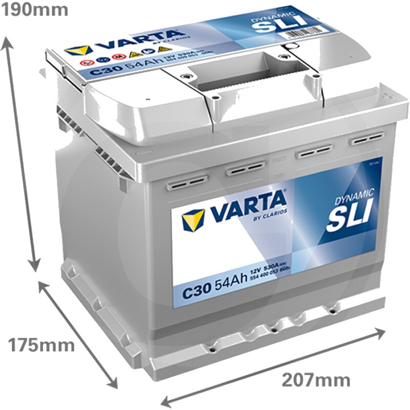 Varta Baterie Silver Dynamic 12 V / 54 Ah - Baterie SILVER Dynamic AGM C30 - 12V 54Ah 530A