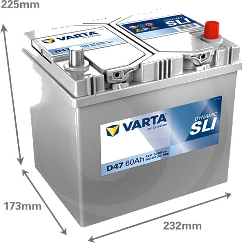 Varta Baterie Blue Dynamic 12 V / 60 Ah - Baterie de pornire cu tehnologie Ca / Ca, umpluta si incarcata, fara intretine