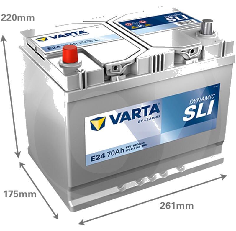 Varta Baterie Blue Dynamic 12 V / 70 Ah - Baterie de pornire cu tehnologie Ca / Ca, umpluta si incarcata, fara intretine