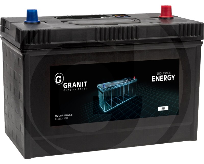 ENDURANCE ENERGY Baterie 12 V / 120 Ah - umpluta, preincarcata, nu necesita intretinere, tehnologie Ca/Ca