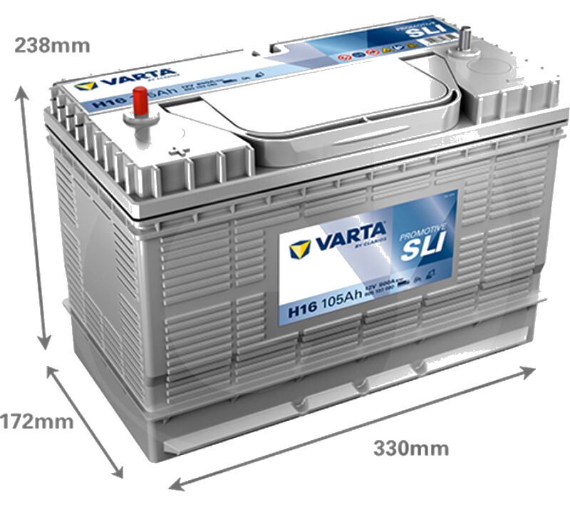 Varta Baterie de pornire 12V / 105Ah - ProMotive Black H16 - 12V 105Ah 800A RF