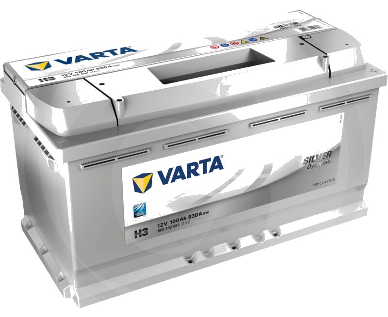 Varta Baterie Silver Dynamic 12 V / 100 Ah - 100 Ah Baterie de pornire cu tehnologie Ca / Ca, umpluta si incarcata, fara