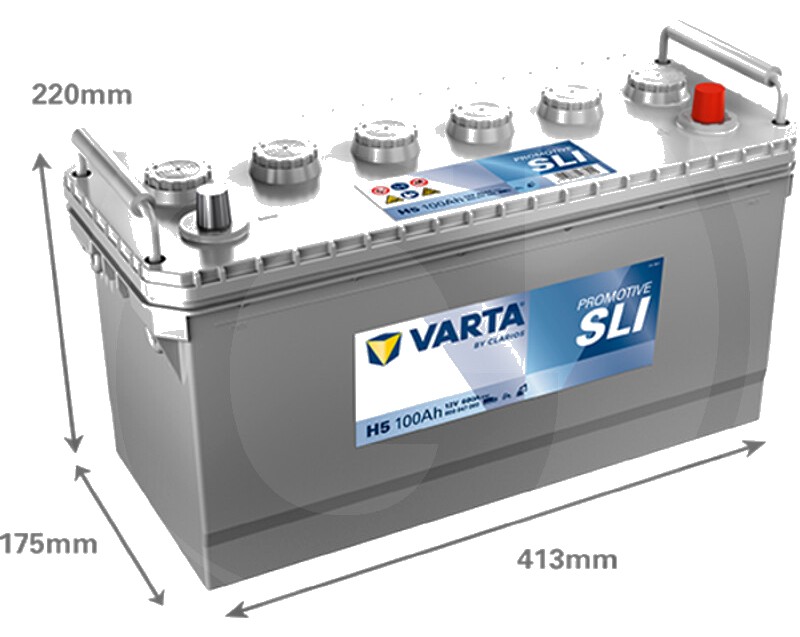 Varta Baterie de pornire 12V / 100Ah - Baterie de pornire cu tehnologie Ca / Ca, umpluta si incarcata, fara intretinere