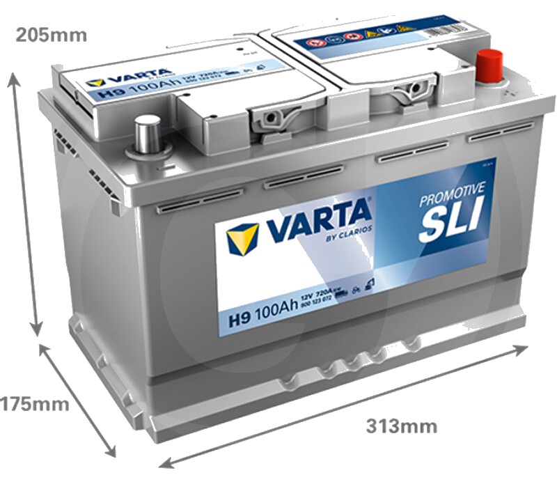 Varta Baterie de pornire 12V / 100Ah - ProMotive Black H9 - 12V 100Ah 720A RF