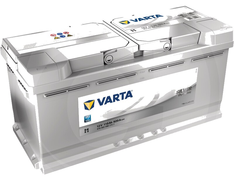 Varta Baterie Silver Dynamic 12 V / 110 Ah - Baterie de pornire cu tehnologie Ca / Ca, umpluta si incarcata, fara intret