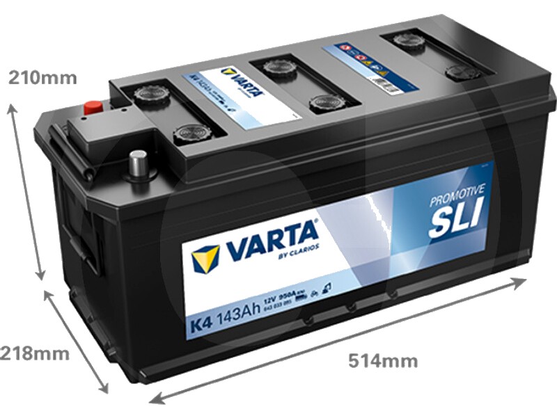 Varta Baterie de pornire 12V / 143Ah - Baterie de pornire cu tehnologie Ca / Ca, umpluta si incarcata