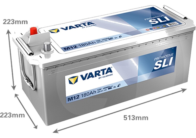 Varta Baterie de pornire 12V / 180Ah - ProMotive Black M12 - 12V 180Ah 1400A HD