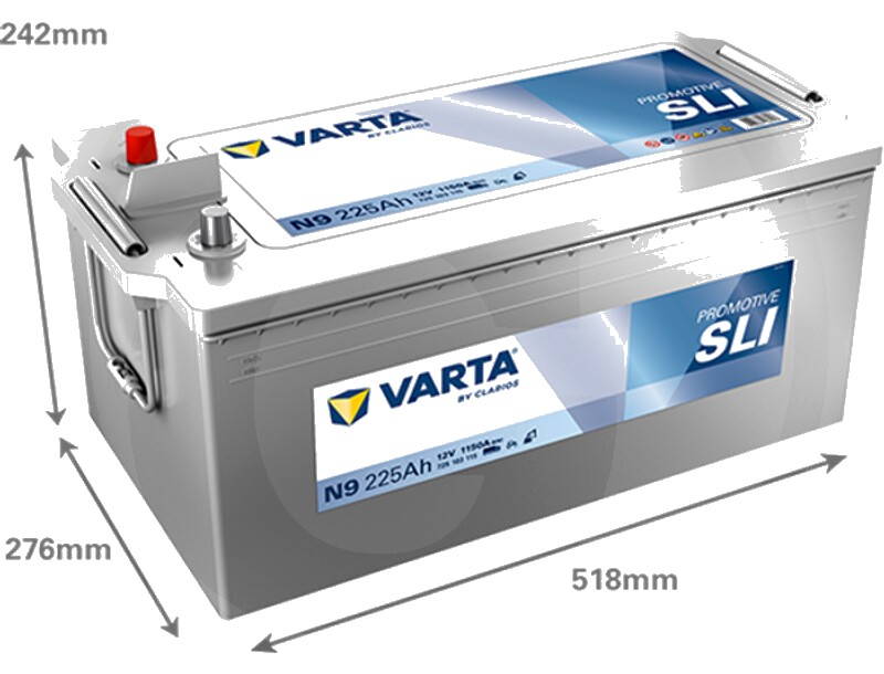 Varta Baterie pornire PROmotiv Silver 12V 225A - Varta ProMotive SHD 12 V