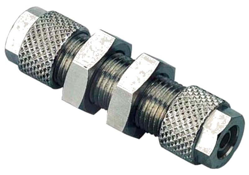 A-GSV-8/6-MSv Conector drept, perete despartitor Alama, nichelata