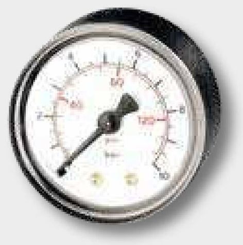 M-SH-50-0/16-1/4-KU-bar/psi Manometru cu tub Bourdon G1 / 4 (2x)