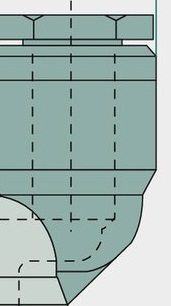 B-YE-4-1/8-KU Racord tip Y cu filet exte G 1/8"