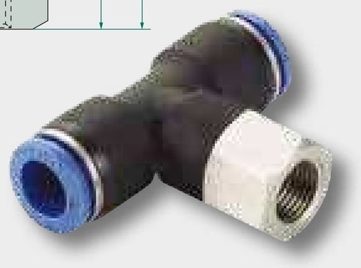 B-TAd-4-M5-KU Racord tip T cu filet inte M5