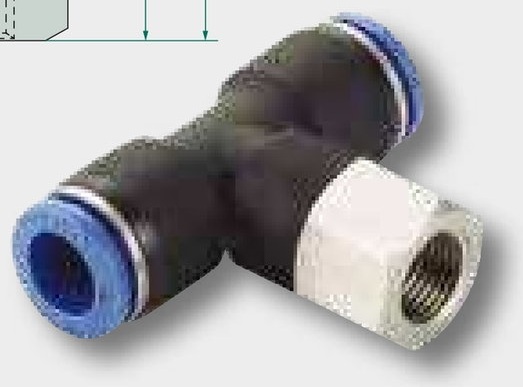 B-TAd-10-1/4-KU Racord tip T cu filet in G 1/4"