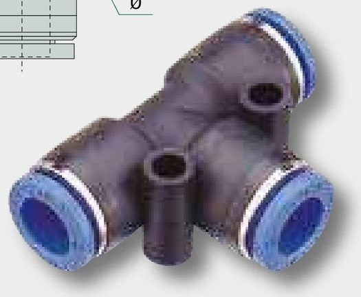 B-TAd-12-1/2-KU Racord tip T cu filet in G 1/2"
