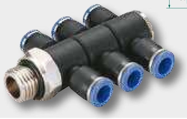 B-TVTEd3-10-1/2-KU Racord tip T cu filet G 1/2"