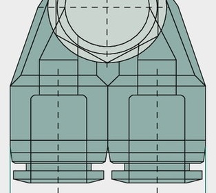 B-YVTEd-10-1/4-KU Racord tip Y cu filet G 1/4"