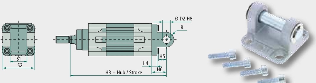 ZTI-BEF-B-32 Element de fixare tip furcă