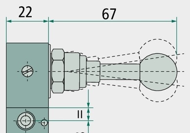 Supapa cu deservire manuala 5/2 -FR-G1/8 G1 / 8 (2x)