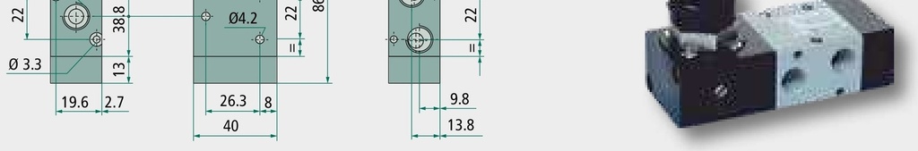 Supapa cu deservire manuala 5/2 -R-G1/4 G1 / 4 (2x)