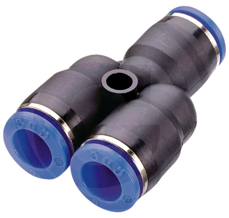 B-YV-2x12-12-KU Conector tip Y Plastic,