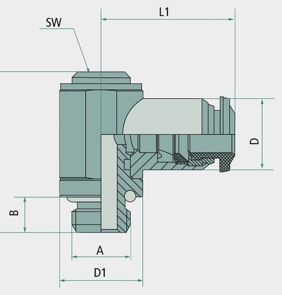 BK-WSH-4-M5-MSv Racord pivotant, in unghi M5
