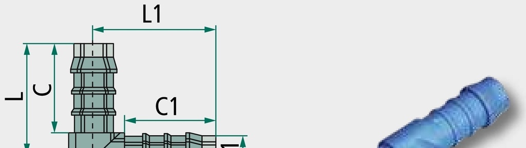 E-TV-4-PA Racord tip T 19 mm