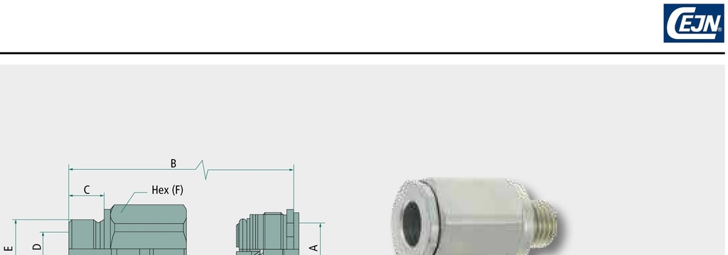 Cejn WEO-Bucsa de conectare 1" (30 mm); 1 5/16"-12 UN NBR AG; SAE O-Ring 250 bar