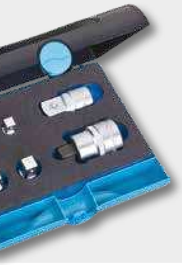 Hazet Adapter-Satz 6-tlg., SmartCase (1/9) 165-S, Safety-Insert-System, 2-Komponenten-Weichschaum-Einlage. Einlage auch 