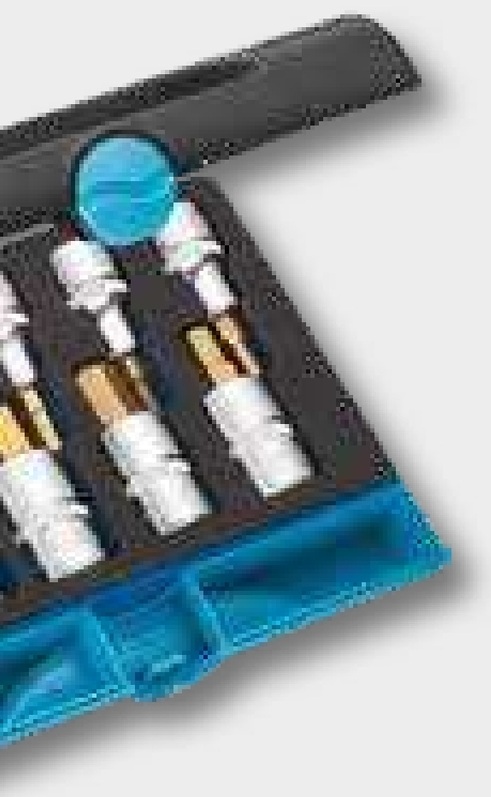 Hazet Schraubendreher-Einsatz-Satz 9-tlg., Kurze Ausführung, Mit Rändelung, SmartCase (1/9) 165-S, Safety-Insert-System,