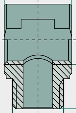 F-TAk-1/2-MSv Racord tip T R1 / 2 (2x)