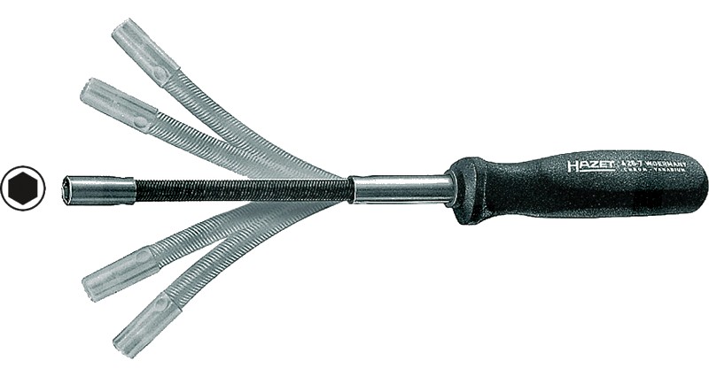 Hazet Cheie tubulară hexagonală, flexibilă 300 mm