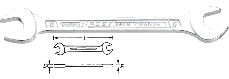 Hazet Doppelmaulschluessel 221,2 mm