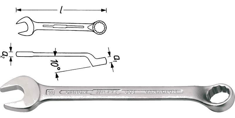 Hazet Ring-Maulschluessel 180 mm