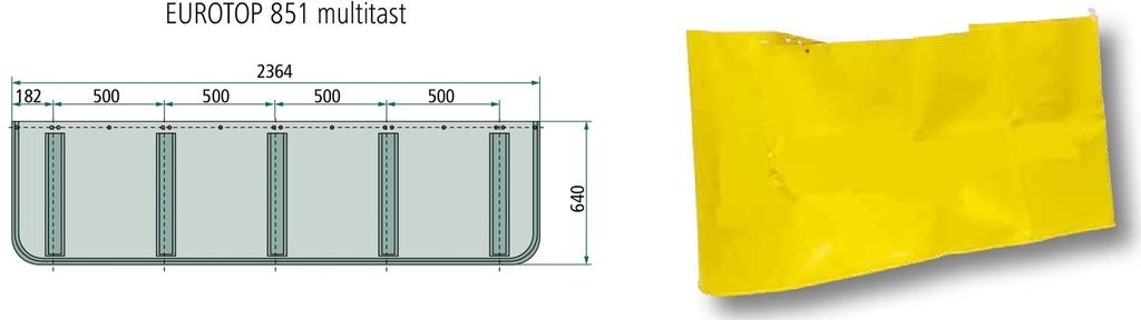 Prelata pentru grebla - 2365 x 680 mm