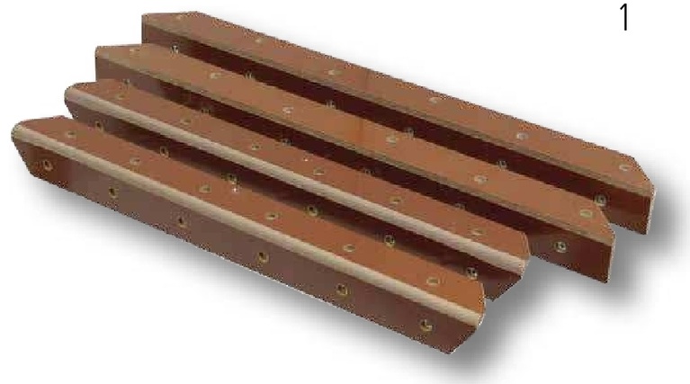 Set pistoane lemn - Set = 4 bucati