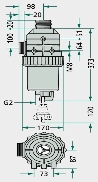 ARAG Insertie filtru - galben