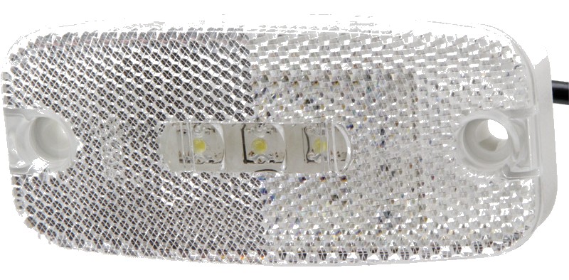 Lampa de pozitie alb/clar
