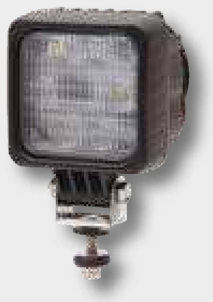 Far de lucru cu LED Carcasă: aluminiu; Lentila: Plastic | suport: oțel inoxidabil