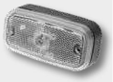 Lampa de pozitie alb/clar