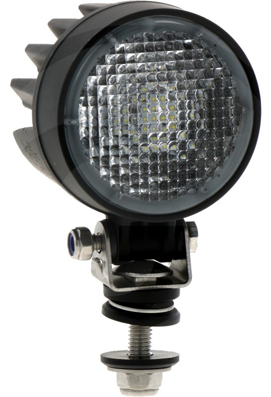 Far de lucru cu LED Carcasă: aluminiu; Lentila: Plastic | suport: oțel inoxidabil